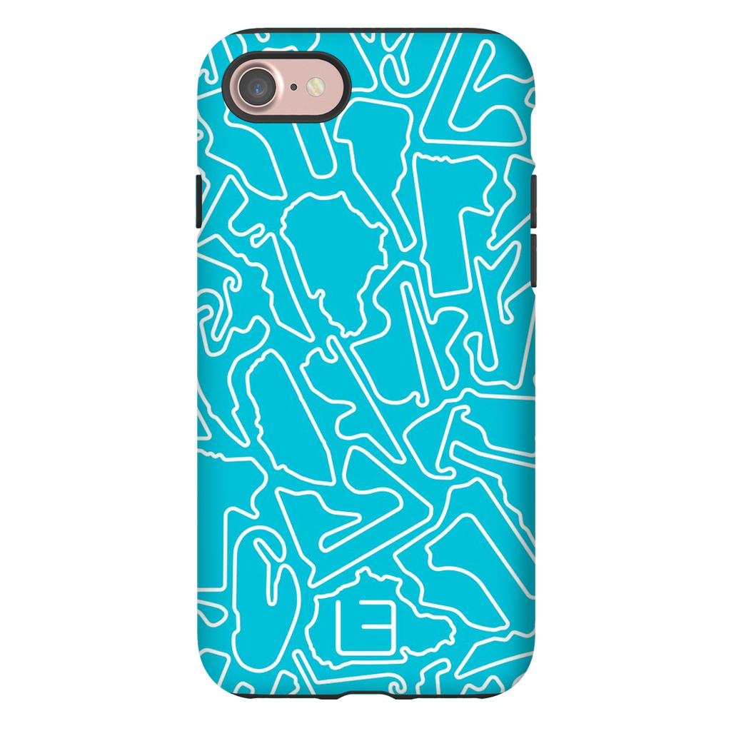 Endurance Case <br> White/Aqua