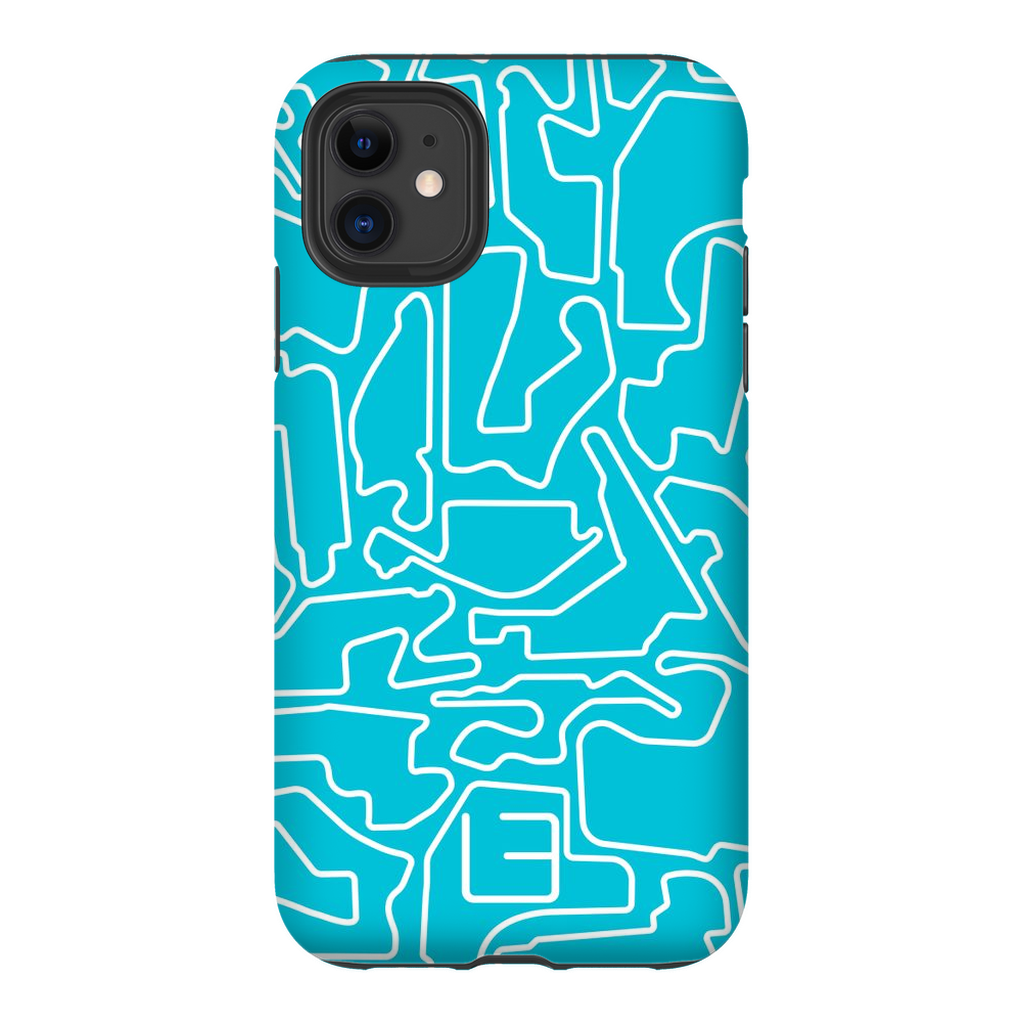 IndyCar Case <br> White/Aqua