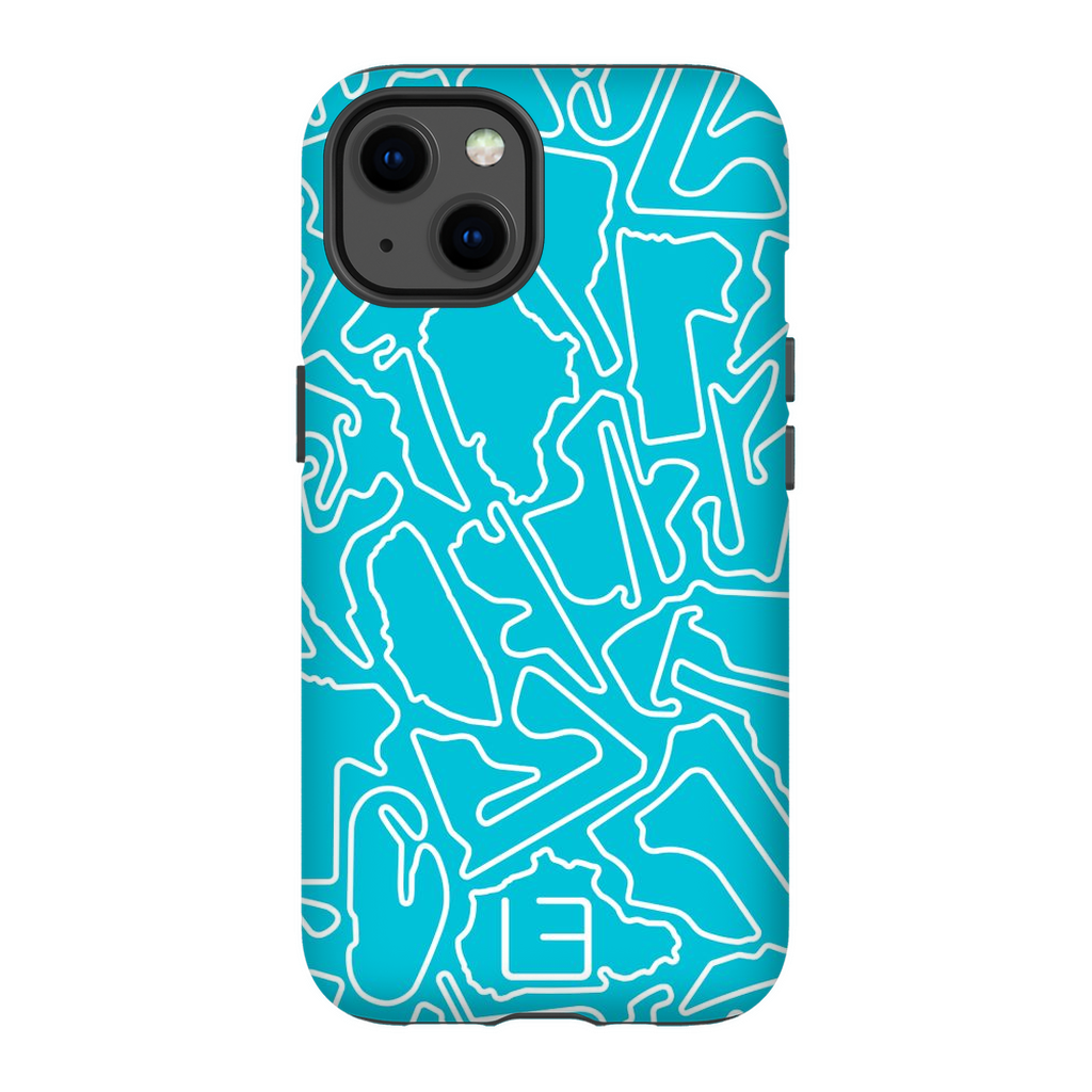 Endurance Case <br> White/Aqua