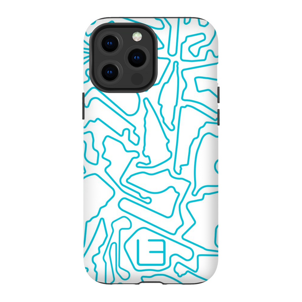 North American Case <br> Aqua/White