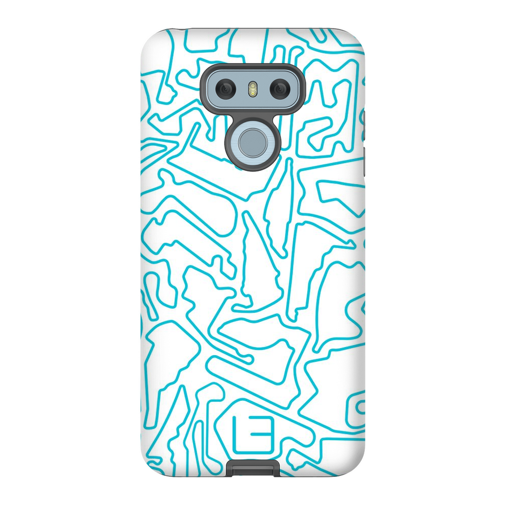North American Case <br> Aqua/White