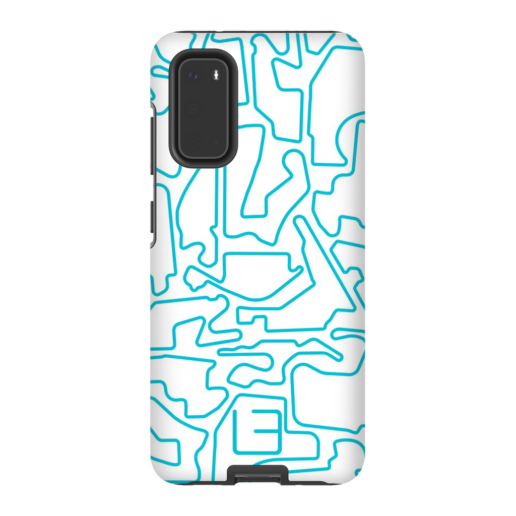 Phone Case - Endurance Tracks - White/Aqua