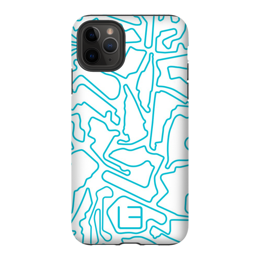 North American Case <br> Aqua/White