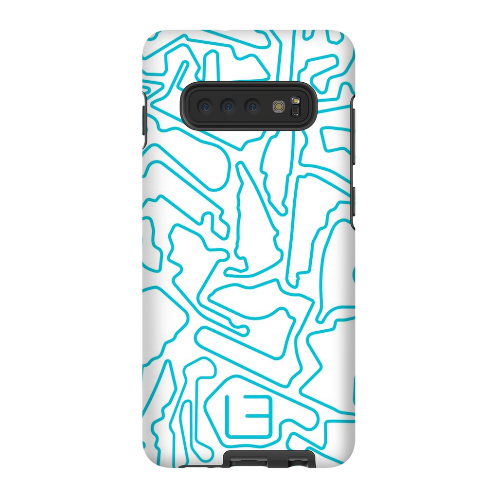North American Case <br> Aqua/White