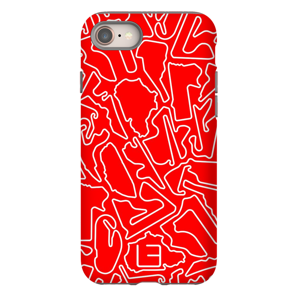 Phone Case - Endurance Tracks - White/Red