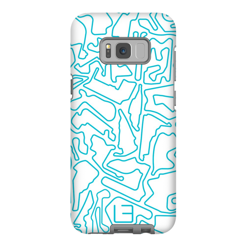 North American Case <br> Aqua/White