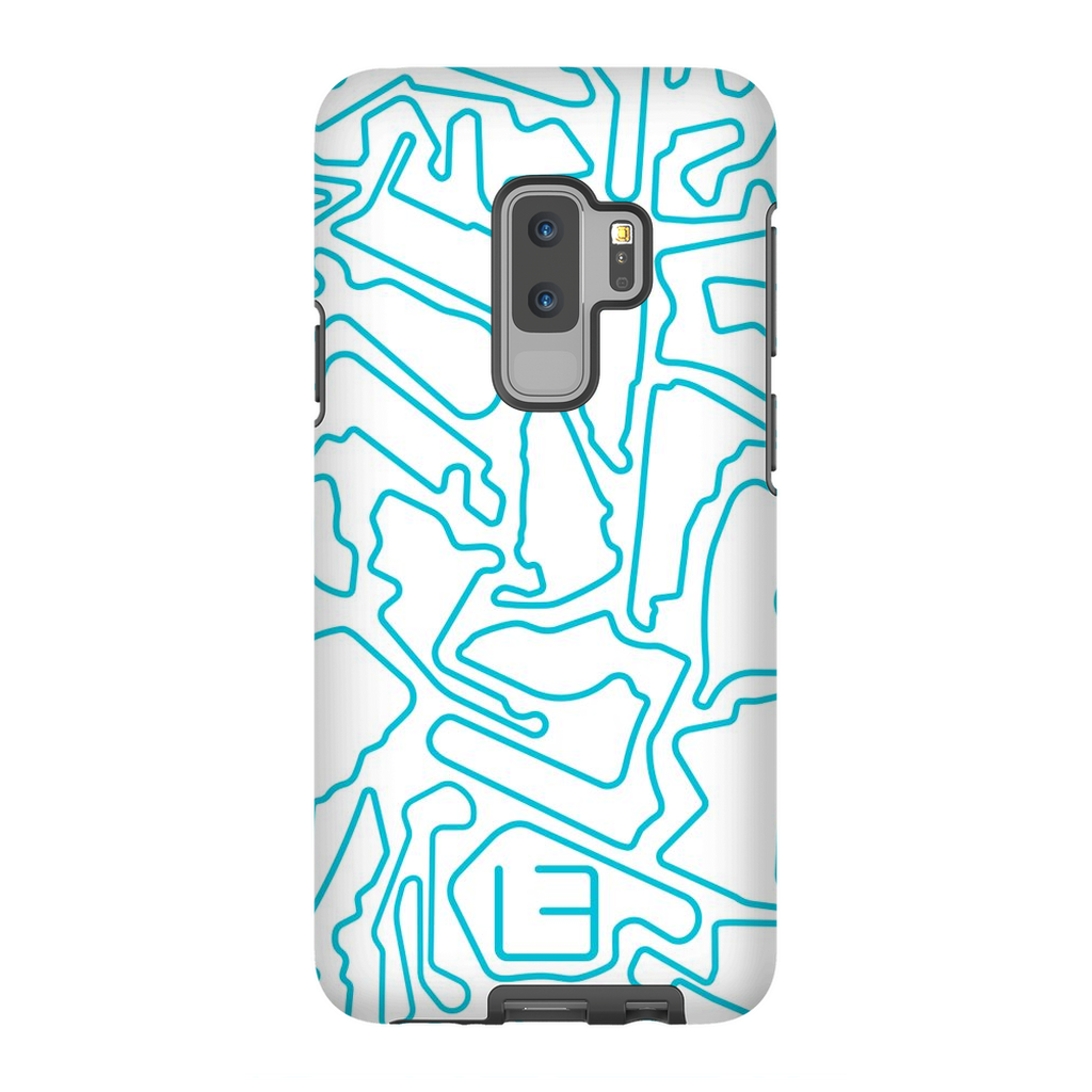 North American Case <br> Aqua/White