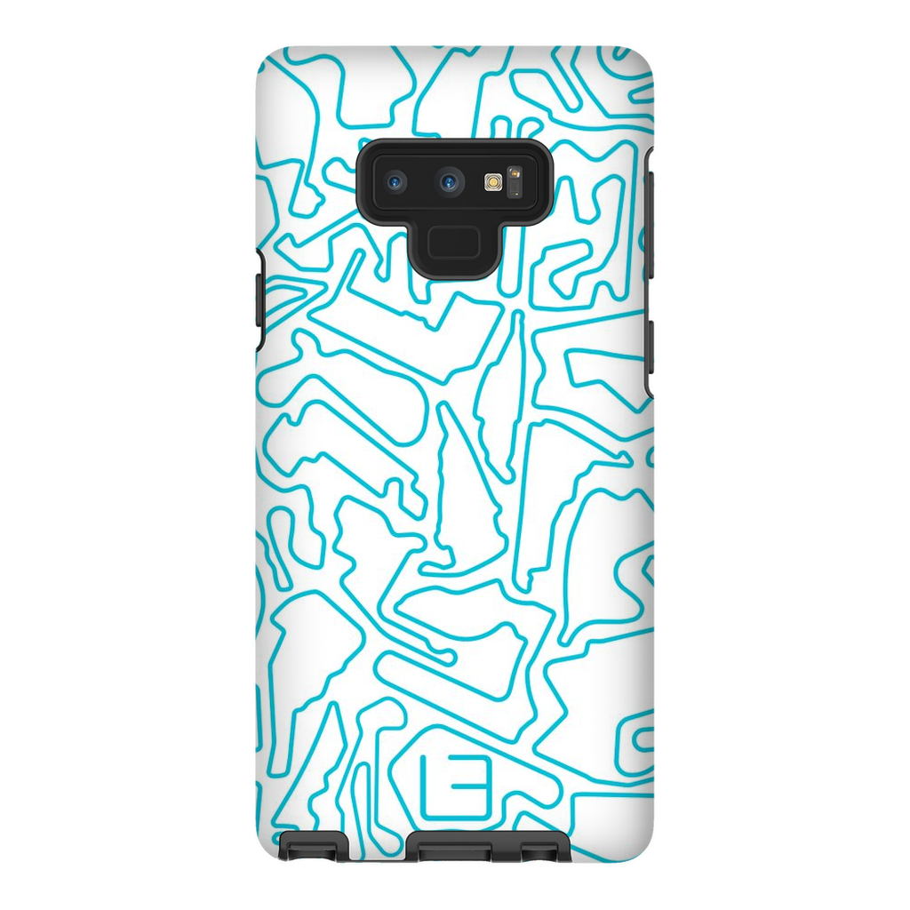 North American Case <br> Aqua/White