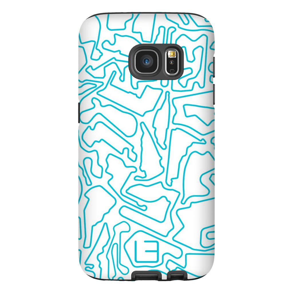 North American Case <br> Aqua/White