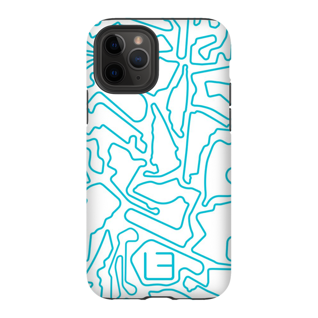 North American Case <br> Aqua/White