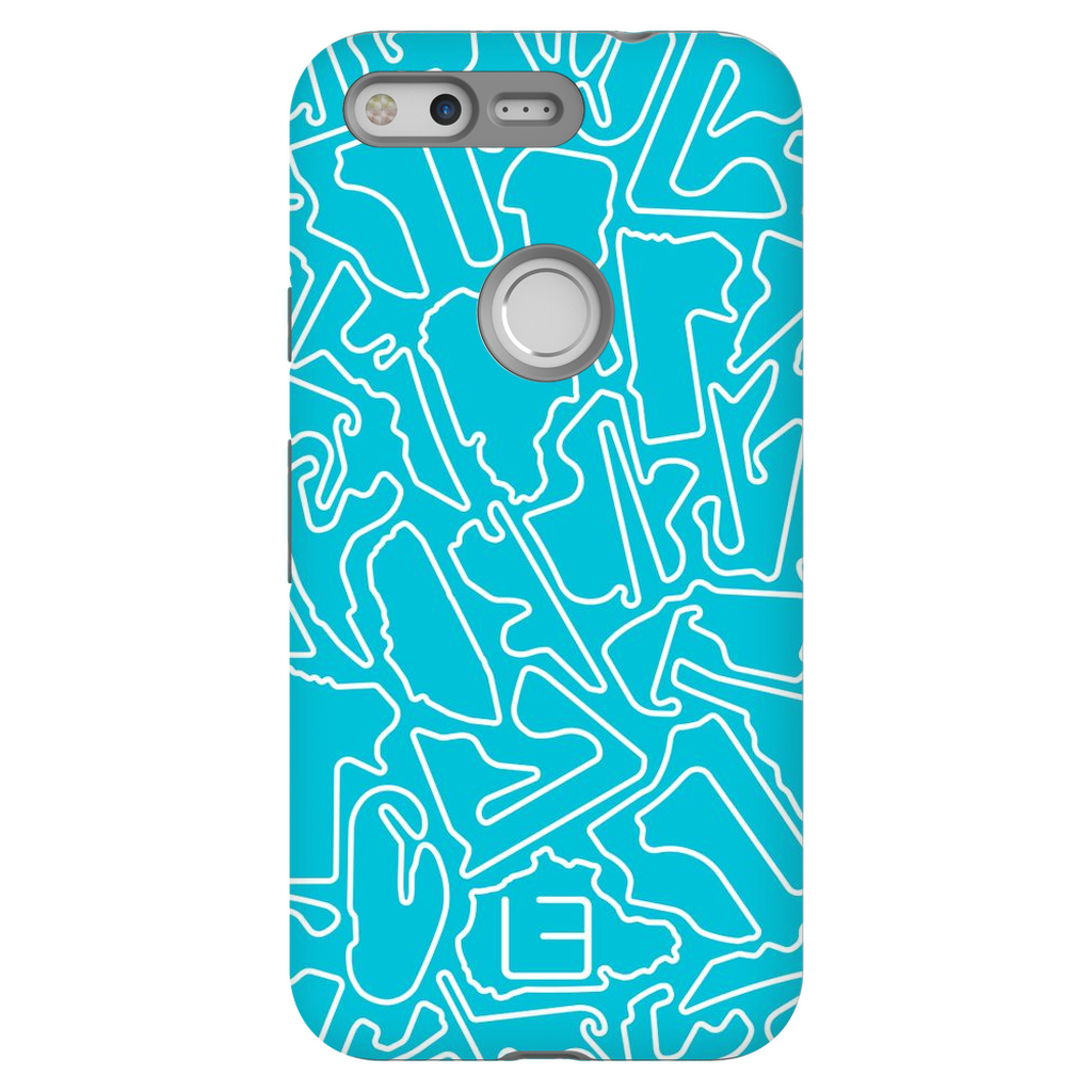 Endurance Case <br> White/Aqua