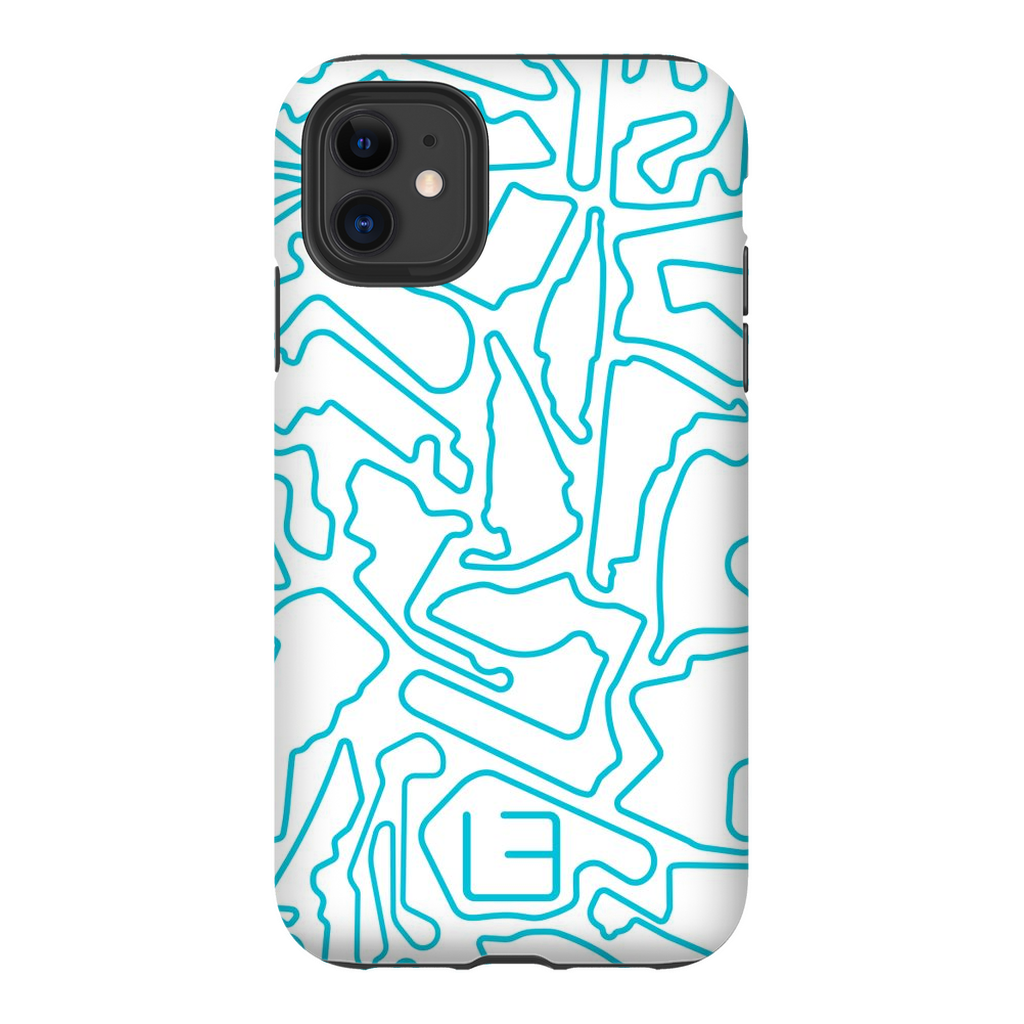 North American Case <br> Aqua/White