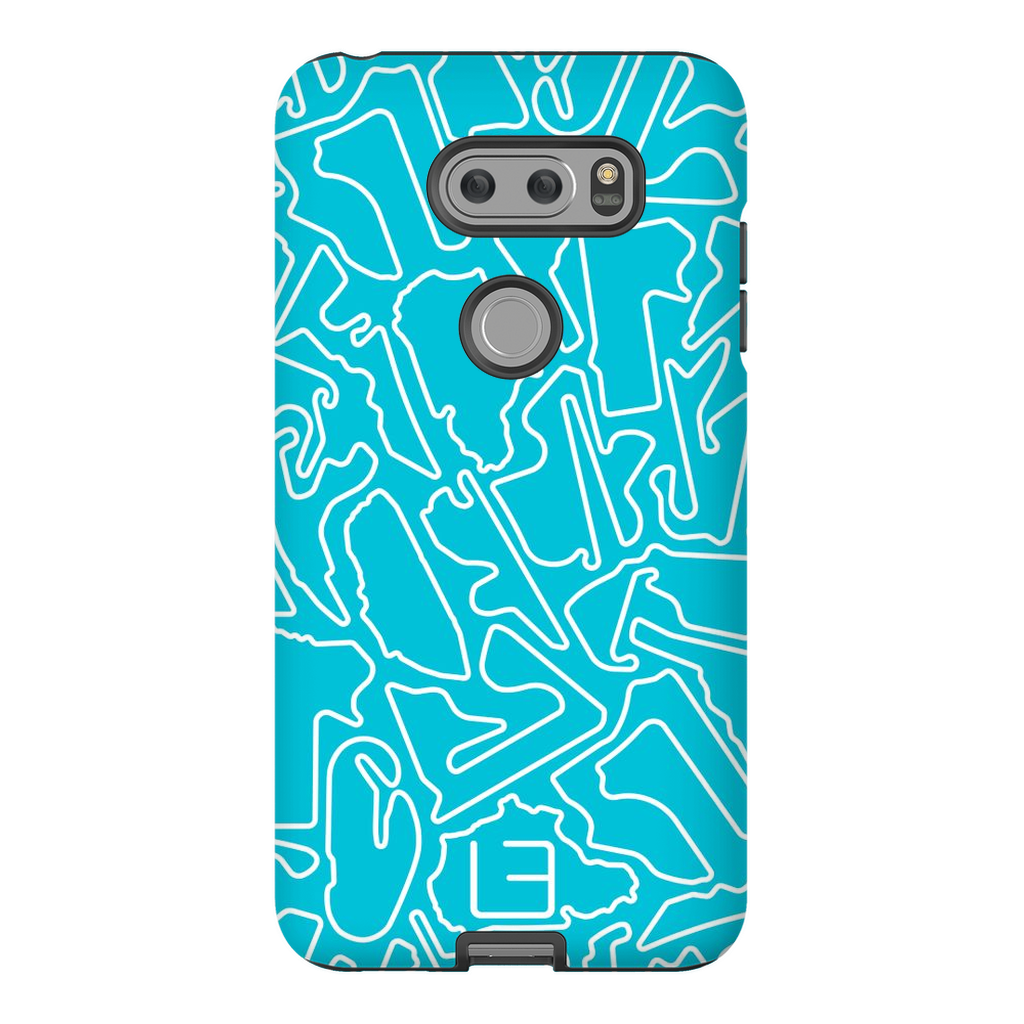Endurance Case <br> White/Aqua