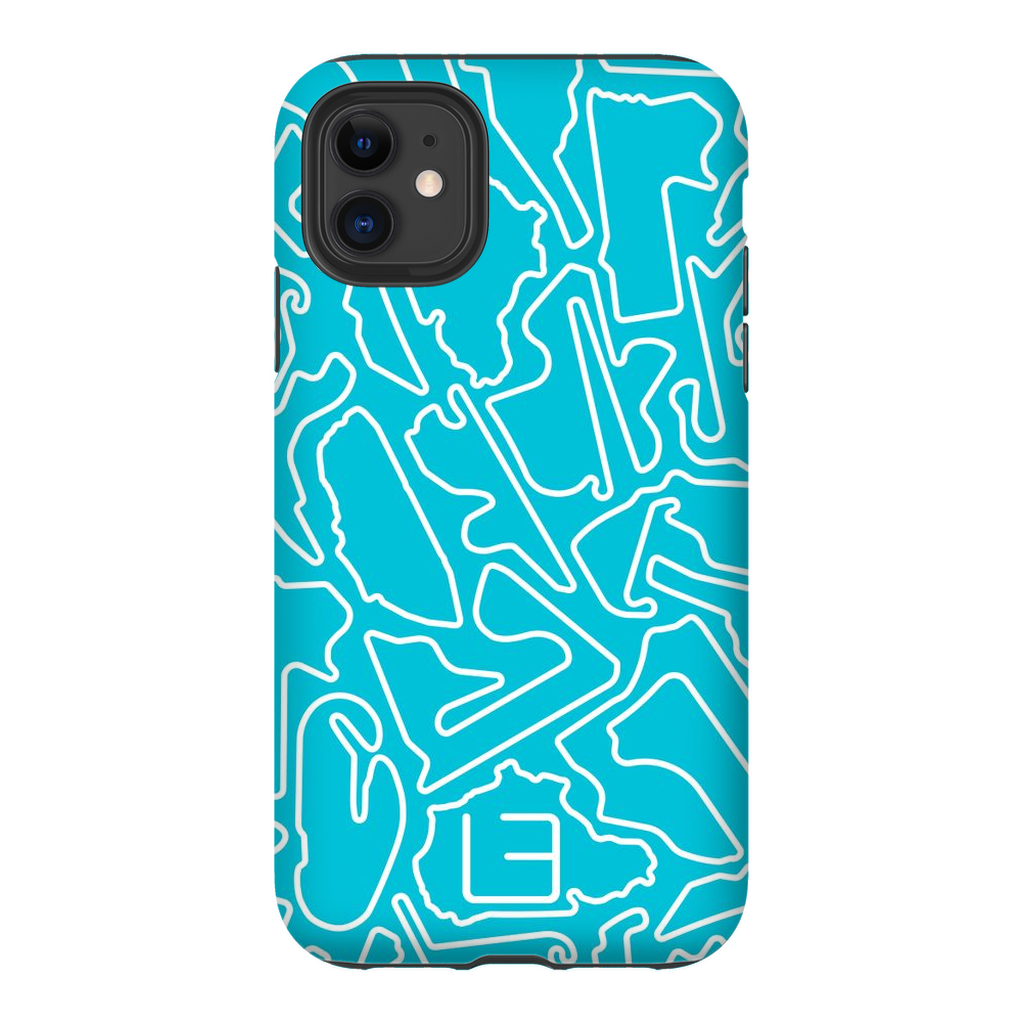 Endurance Case <br> White/Aqua