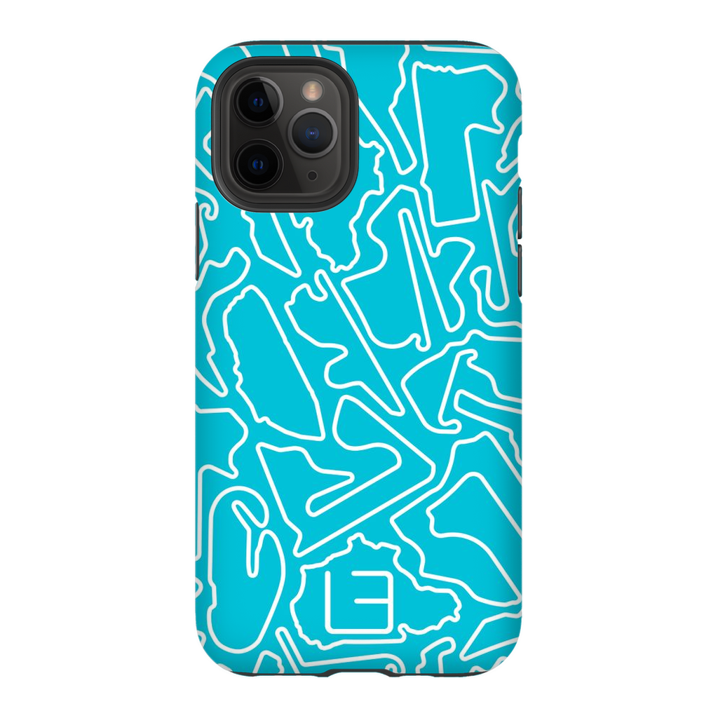 Endurance Case <br> White/Aqua